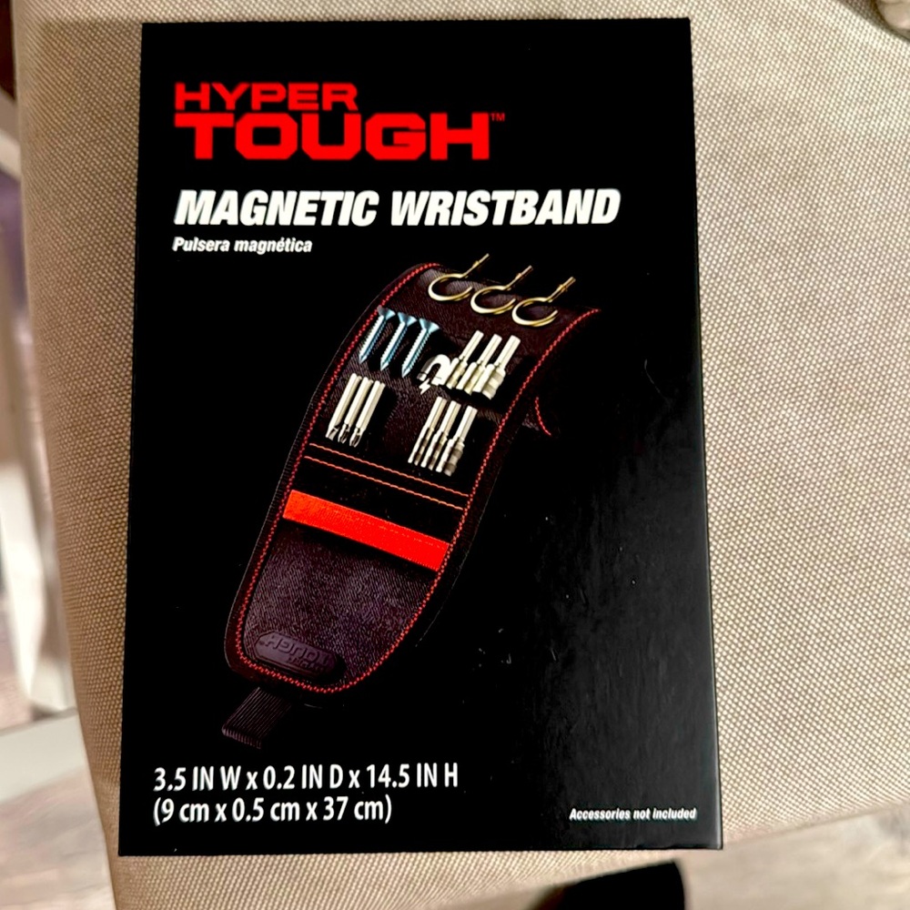 Magnetic wrist band for the working man